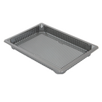 267.94-RECIPIENTI PER "SUSHI" 307 ML 18,5x12,9x2 CM ARGENTO RPET (352 u.)