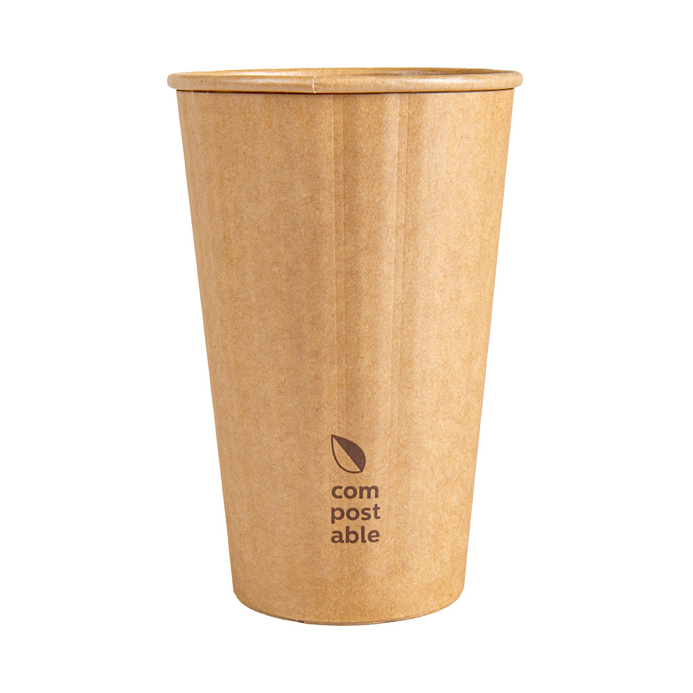 275.21-BICCHIERI BEVANDE CALDE DOPPIA PARETE  480 ML 328 + 210 G/M2 Ø9/6x13,5 CM NATURALE CARTONE (25 u.)