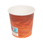 255.01-BICCHIERI BEVANDE CALDE 1 PARETE 'ARIZONA' 120 ML 230 + 18 PE G/M2 Ø6,2/4,5x6 CM MARRONE CARTONE (50 u.)