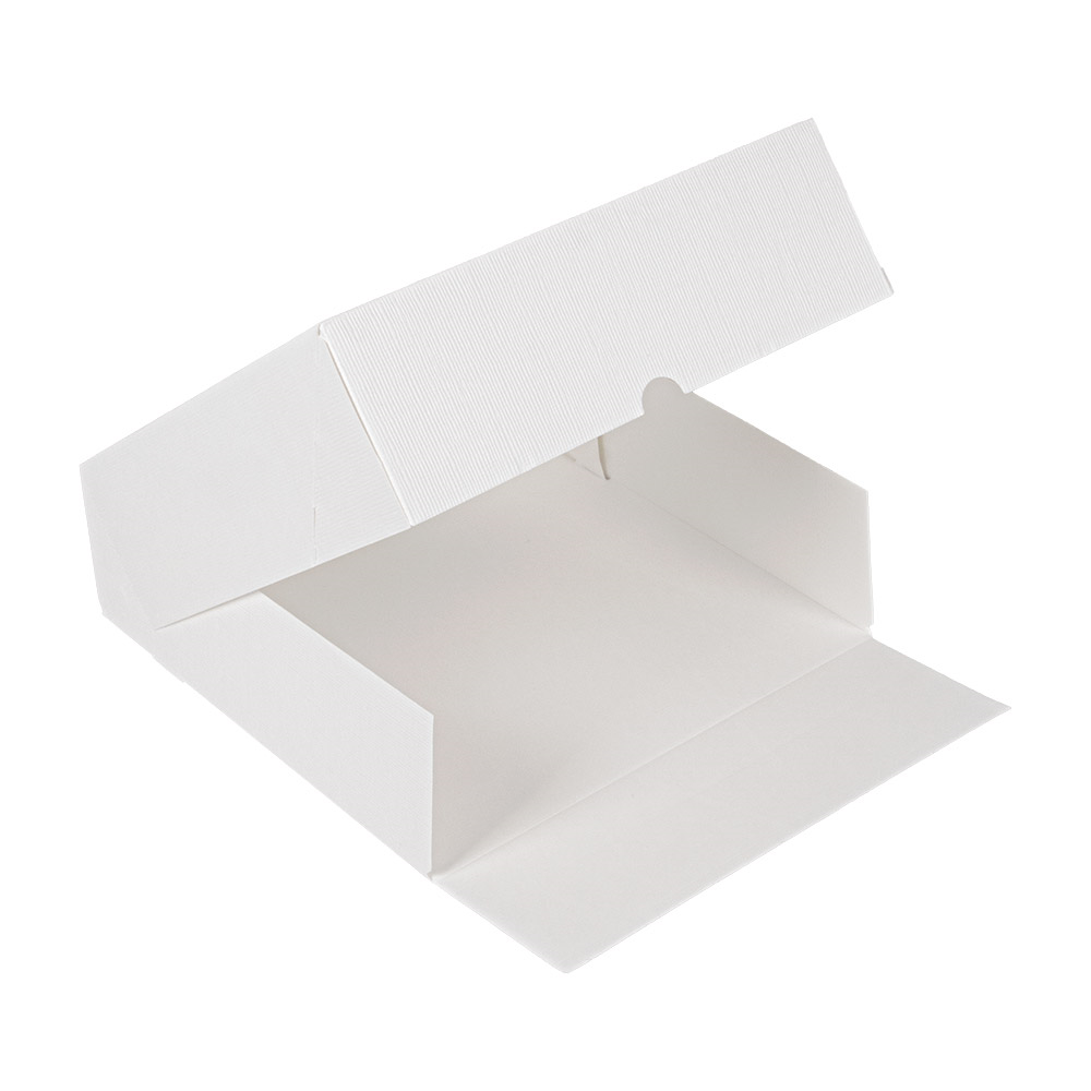 201.67-SCATOLE PER PASTICCERIA CON FINESTRA 'THEPACK'  23x23x7,5 CM BIANCO CARTONE NANO-MICRO + OPP (50 u.)