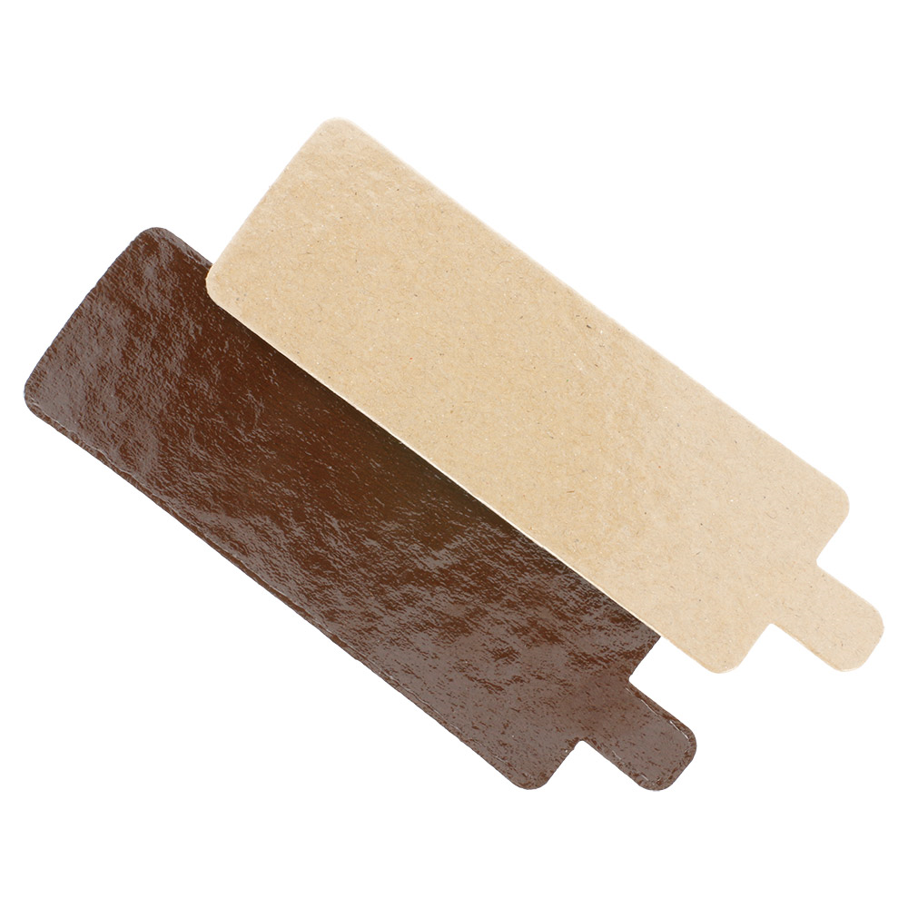 223.76-CARTONE PASTICCERIA DOPPIA FACCIA  1100 G/M2 4,5x13 CM CIOCCOLATO/PRALINA CARTONE (200 u.)