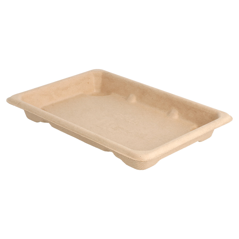 212.94-SCATOLE SUSHI 'BIONIC'  16,5x11,5x1,5 CM NATURALE BAGASSA (50 u.)