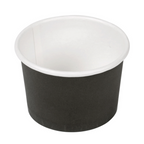 254.48-TERRINA PICCOLA 70 ML (2,3 oz) 210 + 18 PE G/M2 Ø6/5x4 CM NERO CARTONE (50 u.)