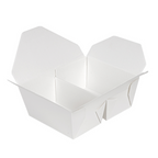 258.52-SCATOLE AMERICANE 2 SCOMPARTI 'THEPACK' 675 + 675 ML 15,2x12,1x6,5 CM BIANCO CARTONE NANO-MICRO + PP (50 u.)