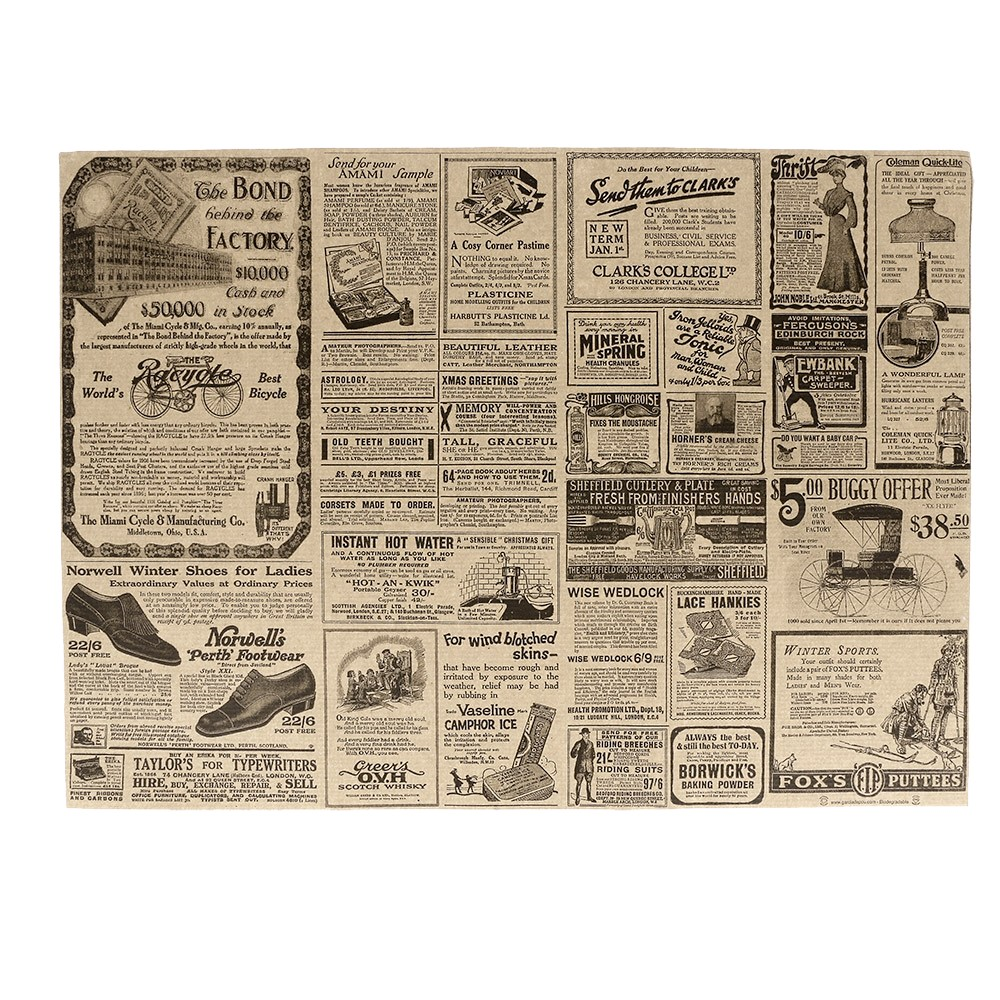 106.12-TOVAGLIETTE TIMES 48 G/M2 31x43 CM NATURALE CARTA RICICLATA (500 u.)