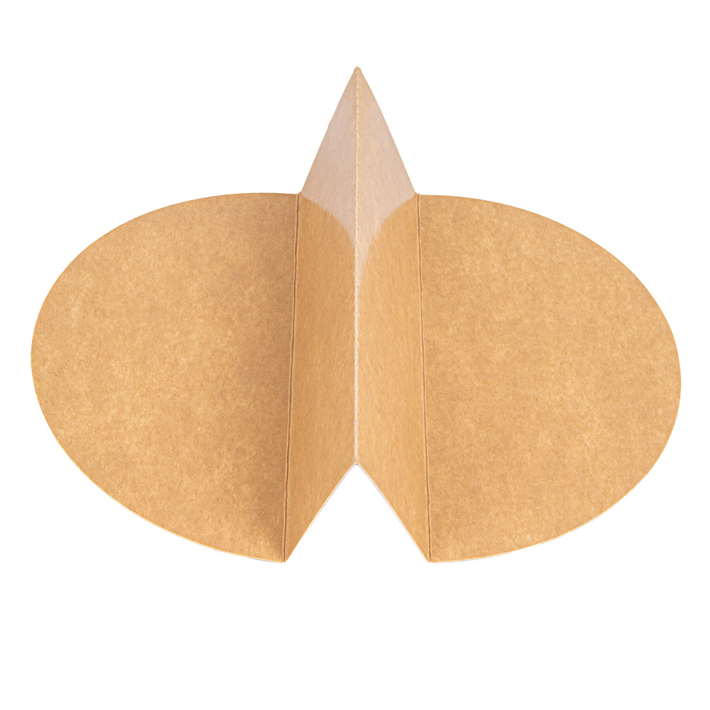 269.11-SEPARATORE 2 COMPARTIMENTI INSALATIERA 212.97  300 + 18 PE G/M2 Ø26,8/17,5x5,3 CM NATURALE KRAFT (100 u.)