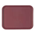 132.52-VASSOIO FAST FOOD   35,5x45,3x2,4 CM BORDEAUX PP