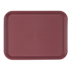 132.52-VASSOIO FAST FOOD   35,5x45,3x2,4 CM BORDEAUX PP