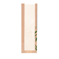231.06-SACCHETTI PANE CON FINESTRA ECO 'FEEL GREEN-JUST PAPER'  32 G/M2 14+4x60 CM NATURALE KRAFT (250 u.)