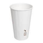 275.26-BICCHIERI BEVANDE CALDE DOPPIA PARETE  480 ML 328 + 210 G/M2 Ø9/6x13,5 CM BIANCO CARTONE (25 u.)