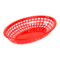 208.54-CESTINO OVALE   24x15x4,5 CM ROSSO PP (12 u.)