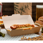 234.25-VASCHETTE "HOT DOG" 'THEPACK'  23,2x9x6,3 CM NATURALE CARTONE NANO-MICRO (50 u.)