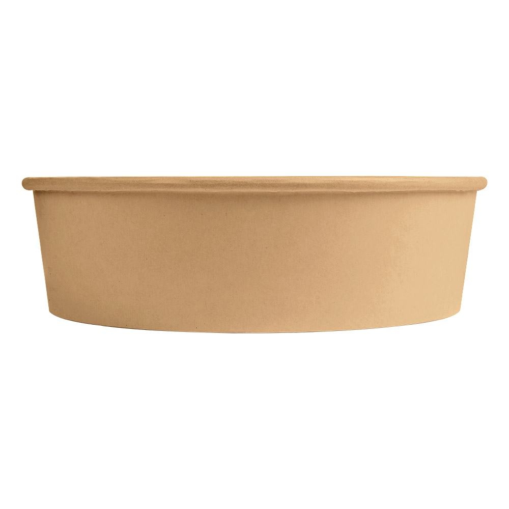 258.95-INSALATIERI 950 ML 300 + 18 PE G/M2 Ø 18,7/16,5x5,4 CM NATURALE KRAFT (50 u.)
