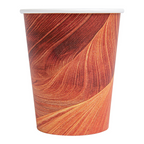 255.04-BICCHIERI BEVANDE CALDE 1 PARETE 'ARIZONA' 240 ML 280 + 18 PE G/M2 Ø8/5,6x9,2 CM MARRONE CARTONE (50 u.)