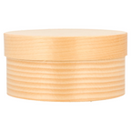 182.99-MINI SCATOLE CILINDRICHE TAPPO + CAPSULA 'WOOD' 150 ML Ø 8x4 CM NATURALE LEGNO (10 u.)