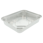 135.69-VASCHETTA RETTANGOLARE  1125 ML 22,5x17,5x3,5 CM ALLUMINIO (100 u.)