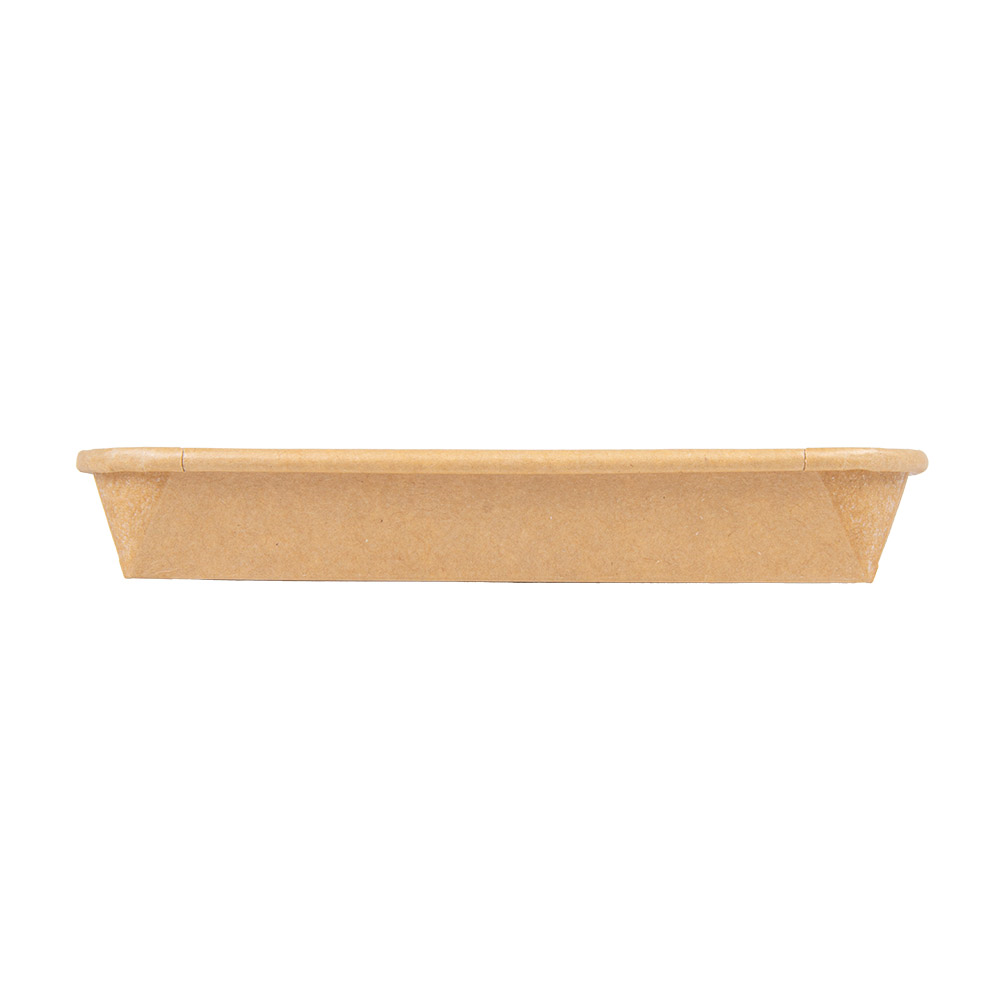 268.86-RECIPIENTI PER "SUSHI"  20PE + 280 +16PE G/M2 16,5x11,5x2,4 CM NATURALE KRAFT (50 u.)