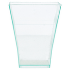 158.61-CONTENITORI APERITIVO BOUQUET   4,5x4,5x5,5 CM VERDE ACQUA PS (24 u.)