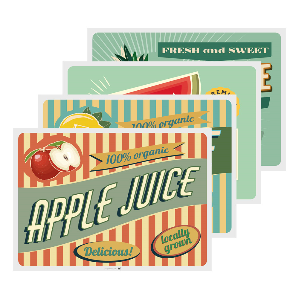275.18-TOVAGLIETTE VINTAGE - JUICES 70 G/M2 31x43 CM QUATRICOMIA CELLULOSA (500 u.)