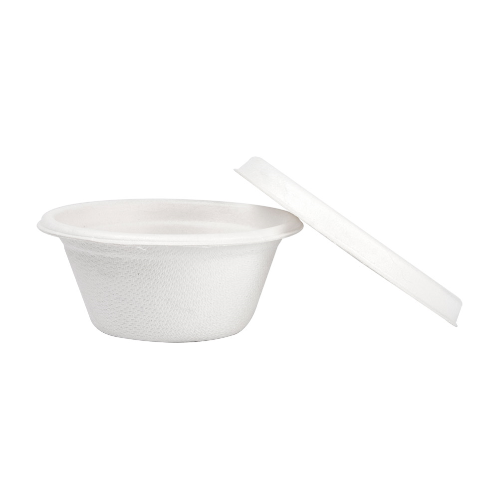 228.80-MINI TERRINE + COPERCHI 'BIONIC' 60 ML Ø 6,9x3+0,7 CM BIANCO BAGASSA (50 u.)