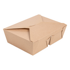258.48-SCATOLE AMERICANE 2 SCOMPARTI 'THEPACK' 990 + 990 ML 19,6x14x6,2 CM NATURALE CARTONE NANO-MICRO + PP (50 u.)