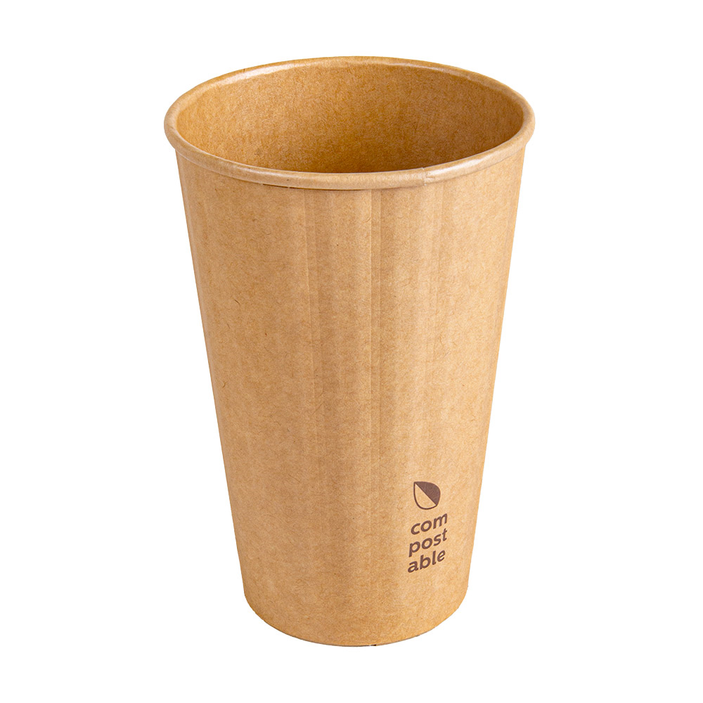 275.21-BICCHIERI BEVANDE CALDE DOPPIA PARETE  480 ML 328 + 210 G/M2 Ø9/6x13,5 CM NATURALE CARTONE (25 u.)