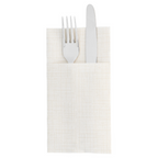 228.10-TOVAGLIOLI CANGURO DRY COTTON 55 G/M2 40x40 CM AVORIO AIRLAID (50 u.)