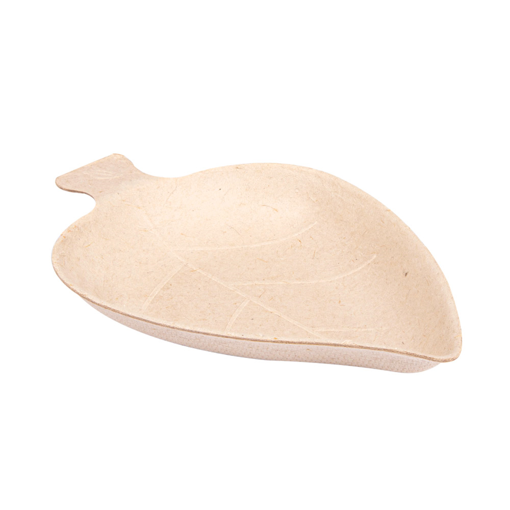 232.70-CONTENITORE FOGLIE 'BIONIC'  9x6x1,2 CM NATURALE BAGASSA (50 u.)