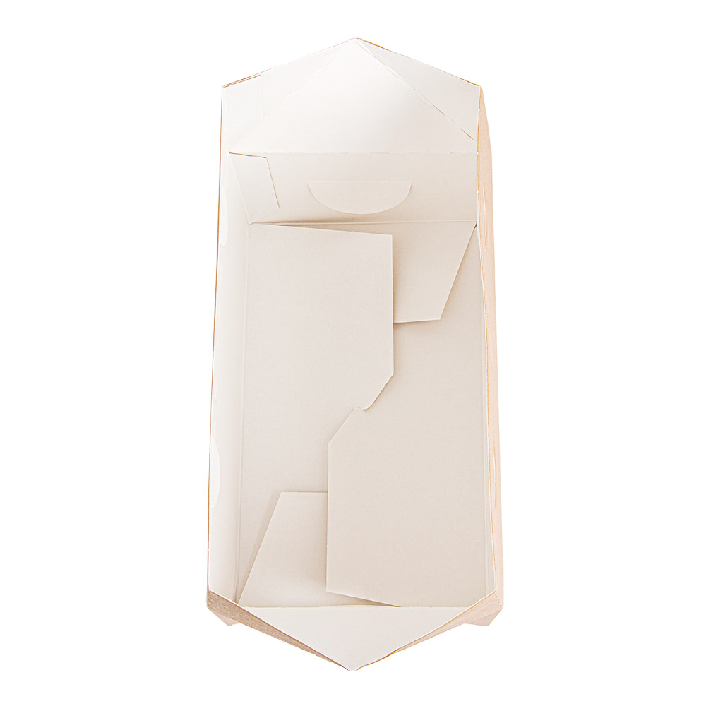 256.65-SCATOLE PORTA PRANZO 'THEPACK' 1 L 11x18x7 CM NATURALE CARTONE NANO-MICRO (50 u.)