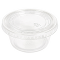 215.08-50 COPPETTE PICCOLE + 50 COPERCHI 100 ML Ø7,4x3,5 CM TRASPARENTE PP