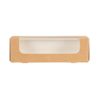 279.24-ASTUCCI PER MACARON CON FINESTRA 'THEPACK'  16x5x5 CM NATURALE CARTONE NANO-MICRO + OPP (50 u.)