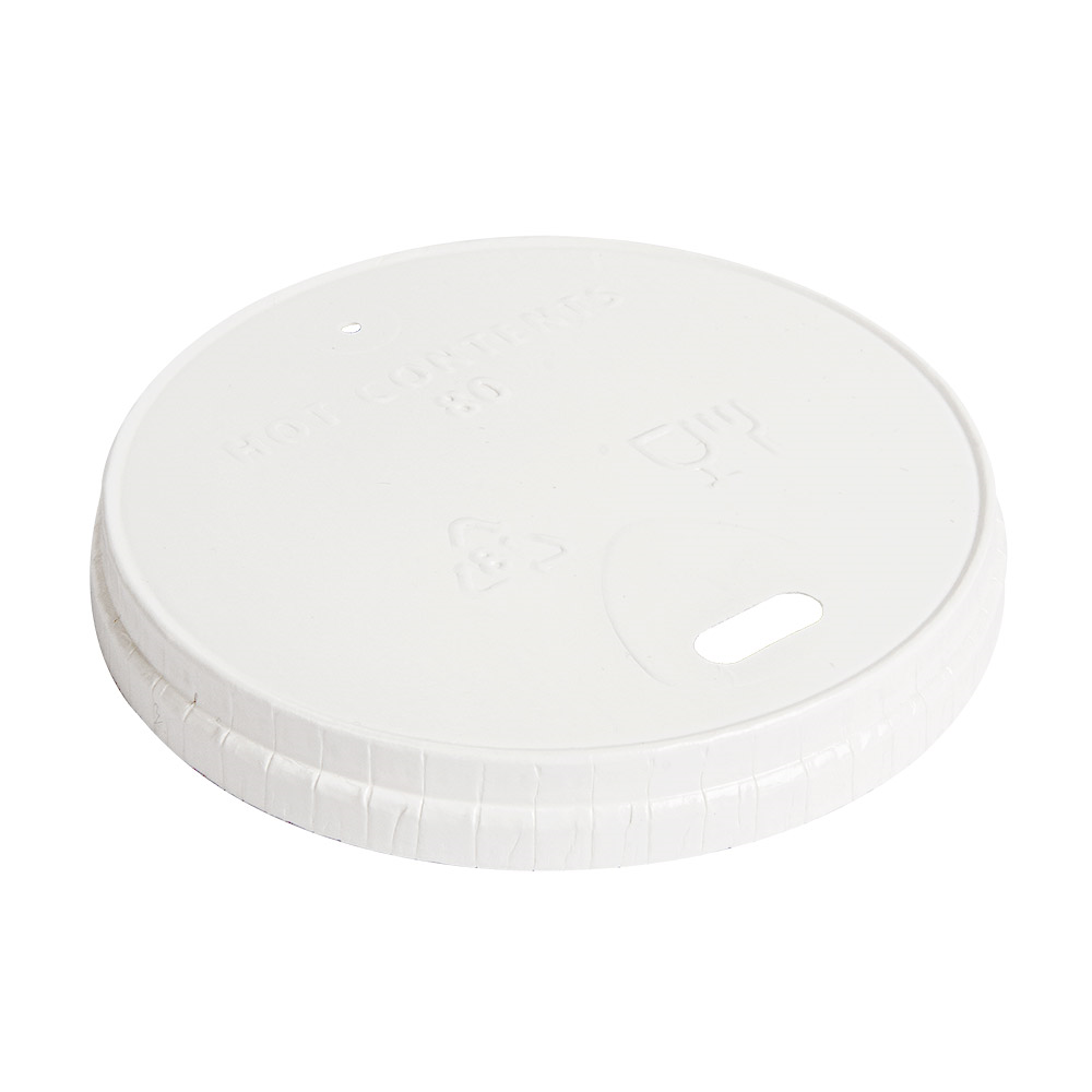 257.95-COPERCHIO PER BICCHIERI  310 G/M2 Ø 8 CM BIANCO CARTONE (50 u.)