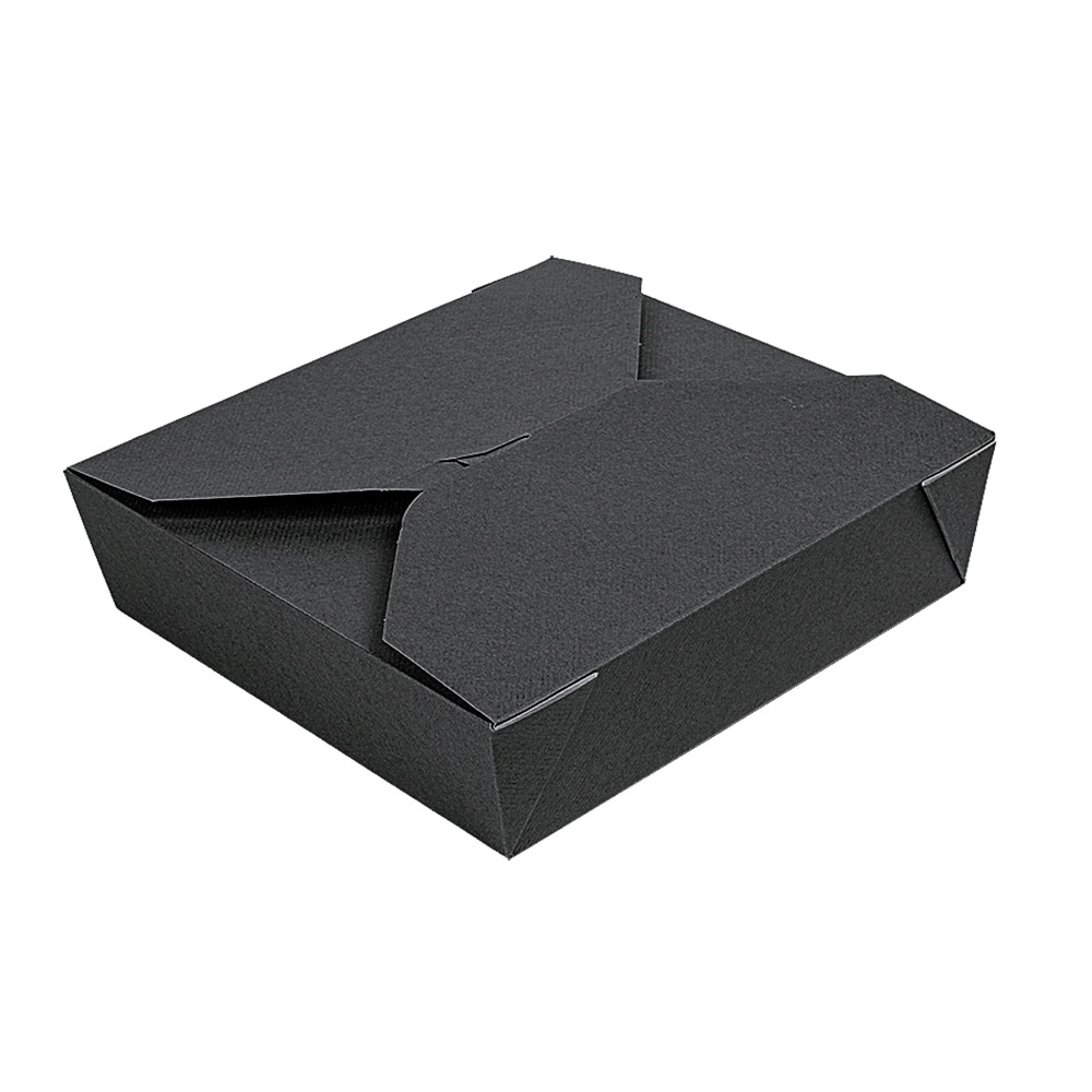 234.70-SCATOLE AMERICANE PER MICROONDE 'THEPACK' 2910 ML 21,7x21,7x6 CM NERO CARTONE NANO-MICRO + PP (50 u.)