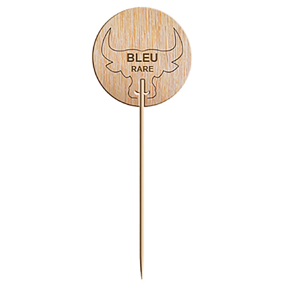 210.46-STEAK MARKER - CRUDO   9,5 CM NATURALE LEGNO (100 u.)