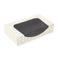 273.91-CONTENITORI SUSHI+FINESTRA 'THEPACK' KINTSU  19,7x12x4,5 CM BIANCO/NERO CARTÓN NANO-MICRO + PE + OPP (50 u.)