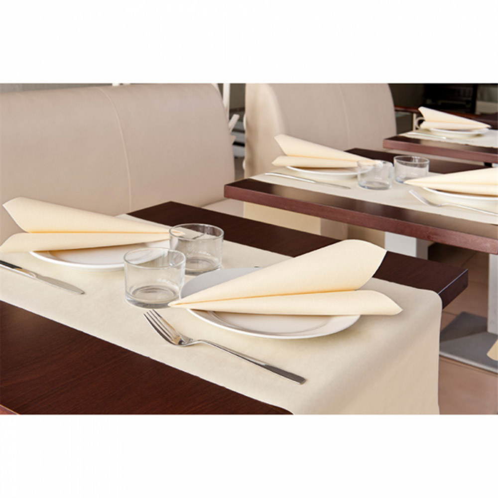 167.08-TOVAGLIOLI  55 G/M2 40x40 CM AVORIO AIRLAID (50 u.)
