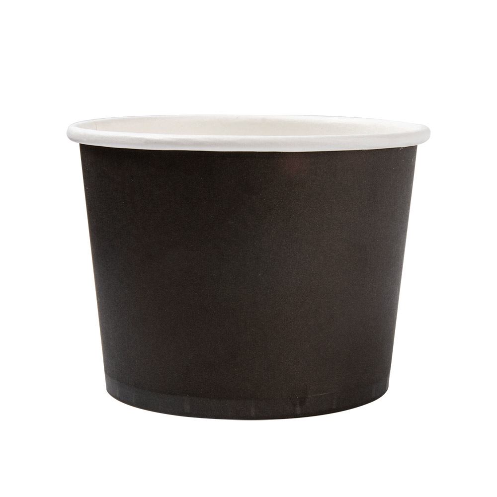 219.76-TERRINA 500 ML 280 + 18 PE G/M2 Ø11x8,2 CM NERO CARTONE (50 u.)