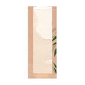 231.04-SACCHETTI PANE CON FINESTRA ECO 'FEEL GREEN-JUST PAPER'  32 G/M2 14+4x35 CM NATURALE KRAFT (500 u.)