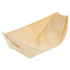 183.02-BARCHETTE IN FOGLIA DI PIOPPO 'WOOD'  14x8x2 CM NATURALE LEGNO (100 u.)
