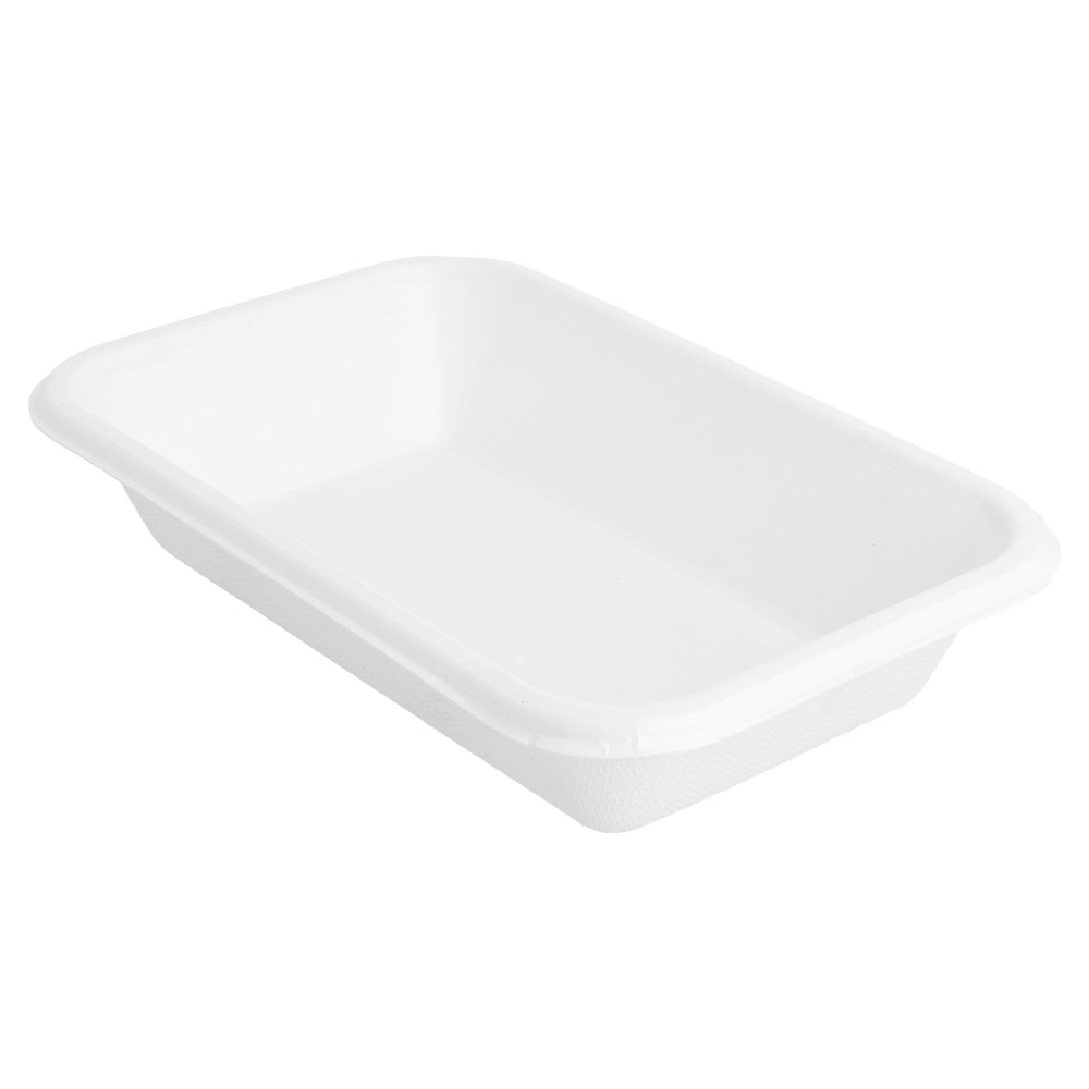 221.37-VASSOI 'BIONIC' 425 ML 18x12x3,5 CM BIANCO BAGASSA (50 u.)
