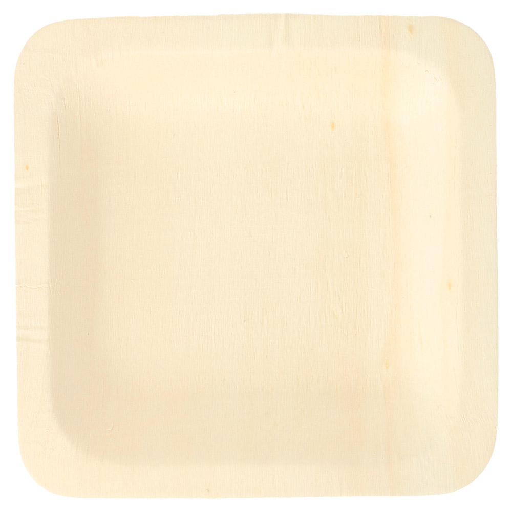 170.38-PIATTO QUADRATO 'WOOD'  11,5x11,5x1,5 CM NATURALE LEGNO (50 u.)
