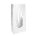 280.79-SACCHETTI SOS CON FINESTRA  1000 GR 60 G/M2 + 3µ OPP 11+6x18 CM BIANCO KRAFT (50 u.)