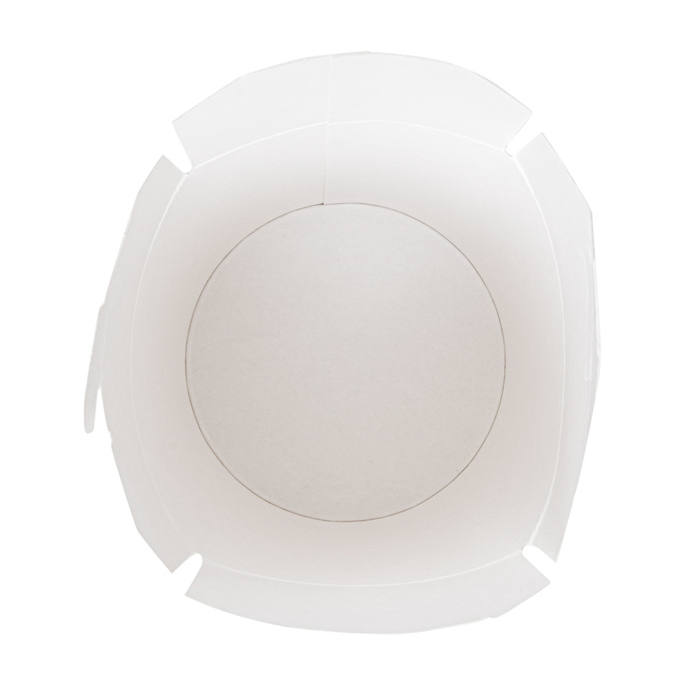 255.24-RICIPIENTI MULTIUSO 'FEEL GREEN' COMPOSTABLE 480 ML 325 G/M2 Ø8x9 CM BIANCO CARTONE (50 u.)