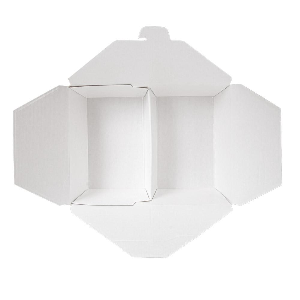 258.48-SCATOLE AMERICANE 2 SCOMPARTI 'THEPACK' 990 + 990 ML 19,6x14x6,2 CM NATURALE CARTONE NANO-MICRO + PP (50 u.)