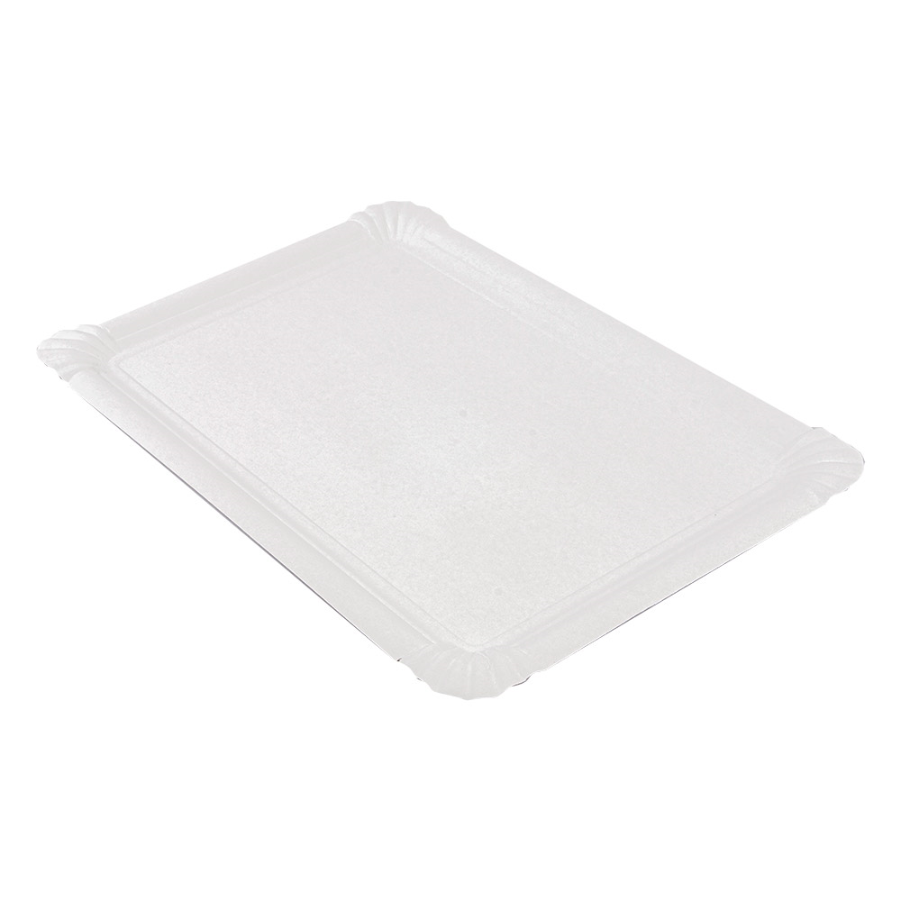 320.19-VASSOI PASTICCERIA - MEDI  420 G/M2 33x23 CM BIANCO CARTONE (125 u.)