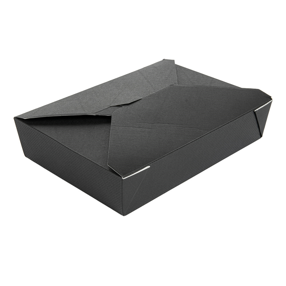234.61-SCATOLE AMERICANE PER MICROONDE 'THEPACK' 1470 ML 19,6x14x4,5 CM NERO CARTONE NANO-MICRO + PP (50 u.)