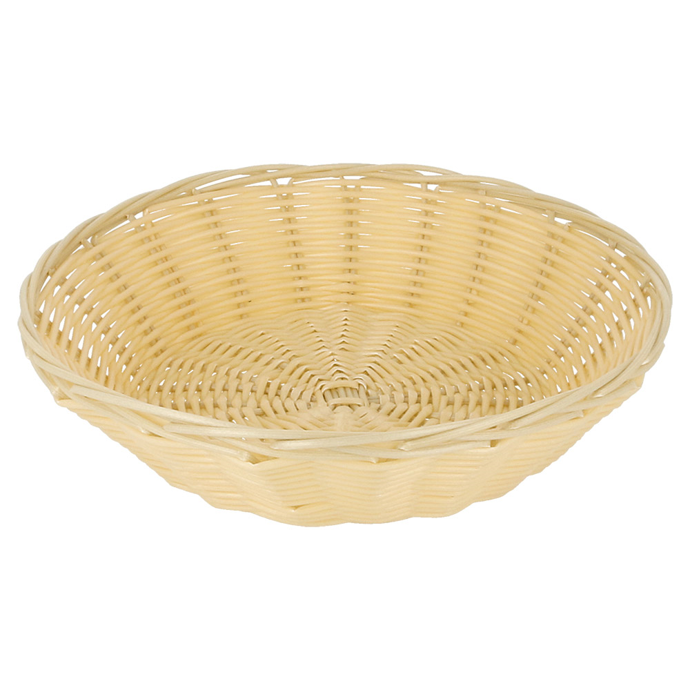 206.55-CESTINI SIMILE VIMINI ROTONDI   Ø 21x6 CM NATURALE PP (12 u.)