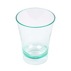 130.17-CONTENITORI APERITIVO MINI  60 ML Ø 5,1x6,5 CM VERDE ACQUA PS (12 u.)