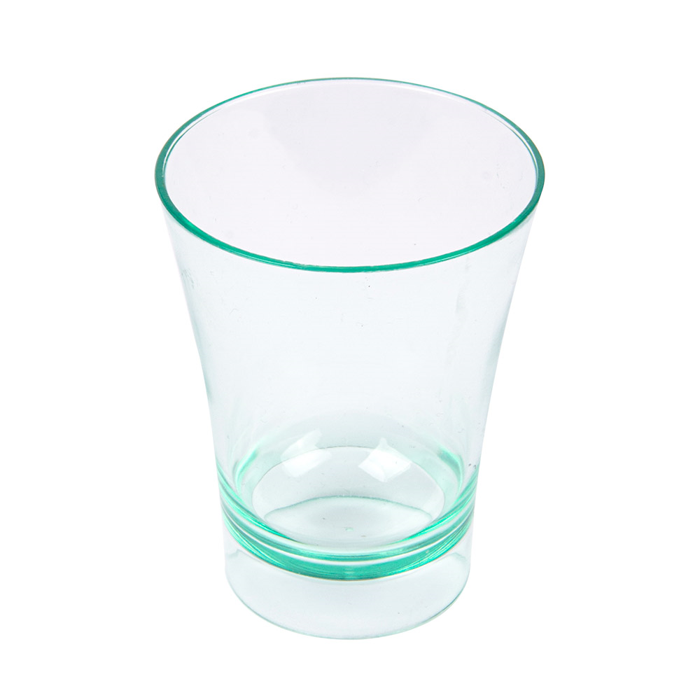 130.17-CONTENITORI APERITIVO MINI  60 ML Ø 5,1x6,5 CM VERDE ACQUA PS (12 u.)