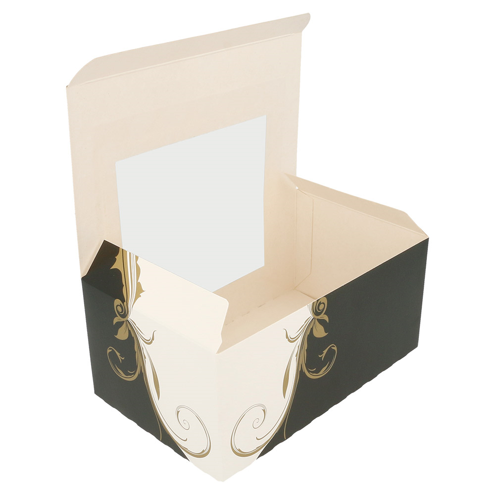 204.75-SCATOLE PER PASTICCERIA CON FINESTRA 'THEPACK' CLASSIC  18x11x8 CM BIANCO CARTONE NANO-MICRO (50 u.)